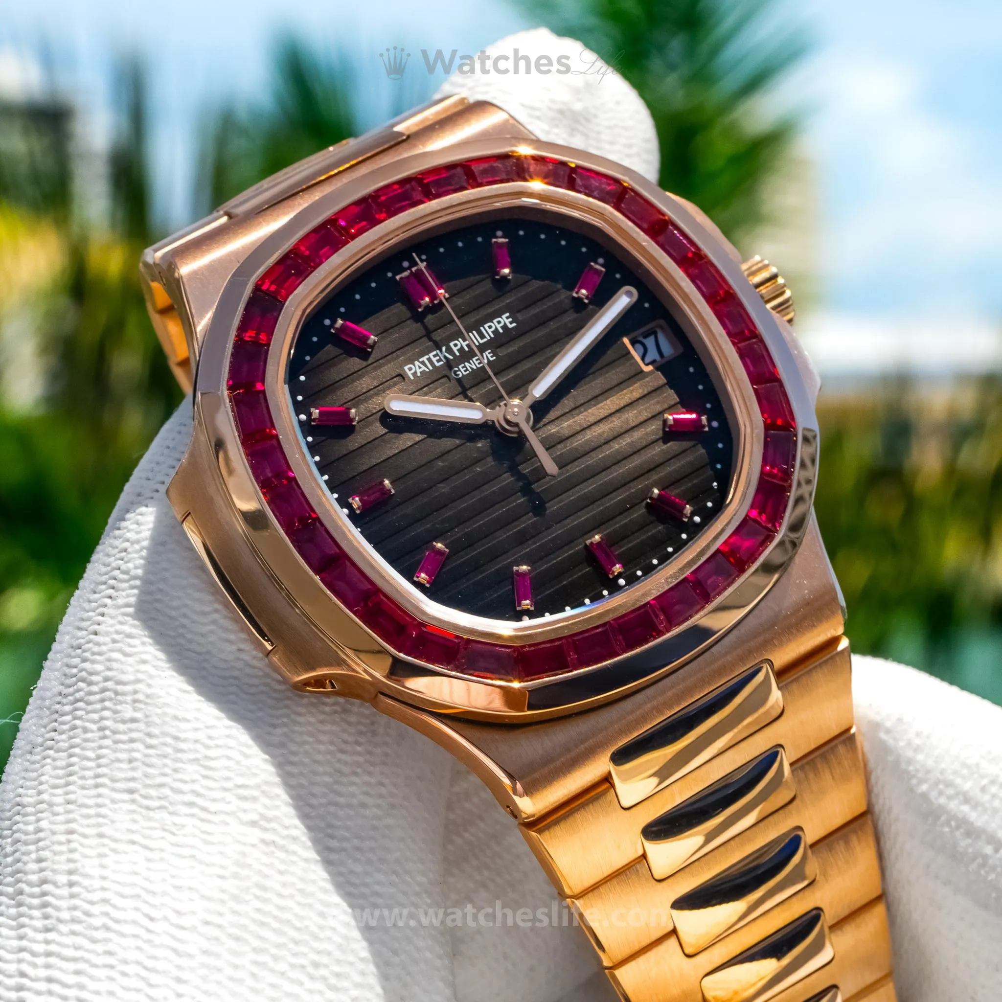 Patek Philippe Nautilus Ouro Rosé & Rubi - Imagem 2
